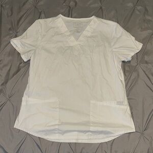 White Cherokee Scrub Top